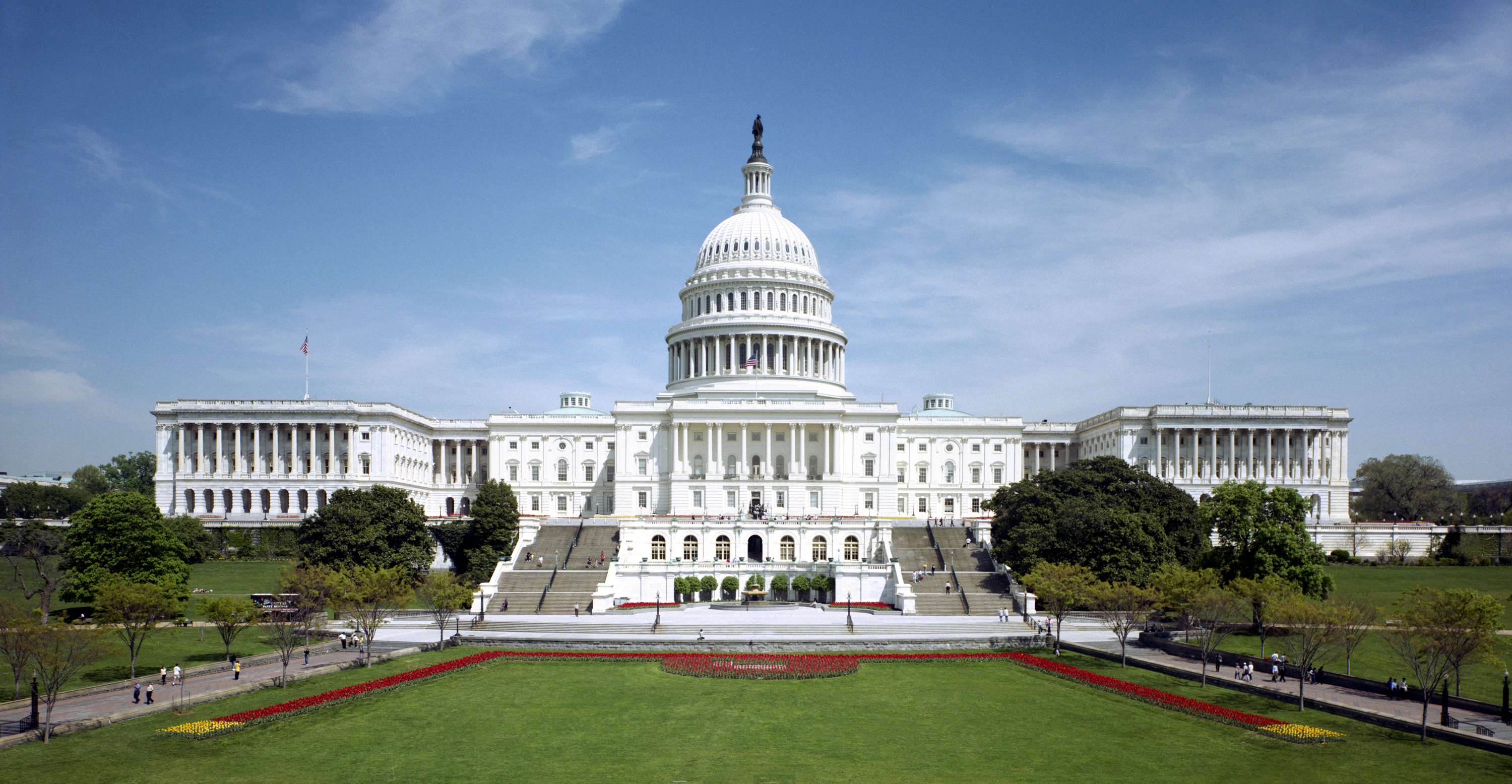 An exterior photograph of the United States Capitol Building in Washington, D.C.