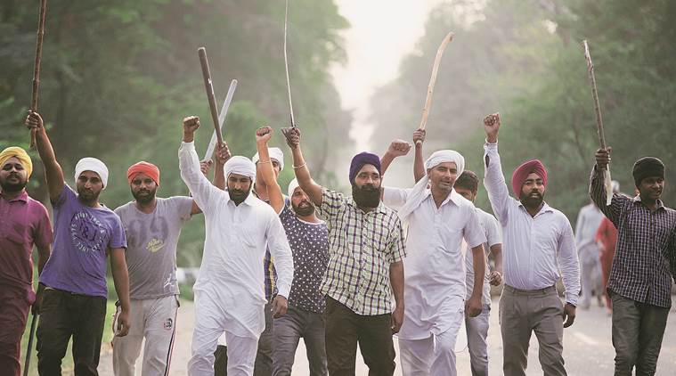 Punjab, Punjab protests, Khalistani sympathisers, Guru Granth Sahib, sikhs, punjab sikhs, Shiromani Gurdwara Parbandhak Committee, SGPC, Baba Gurmeet Ram Rahim Singh, Dera Sacha Sauda, Akali Dal, indian express columns